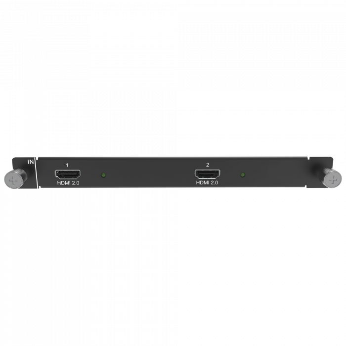 NovaStar H_2x HDMI2.0 Input Card — front panel view with two HDMI 2.0 inputs