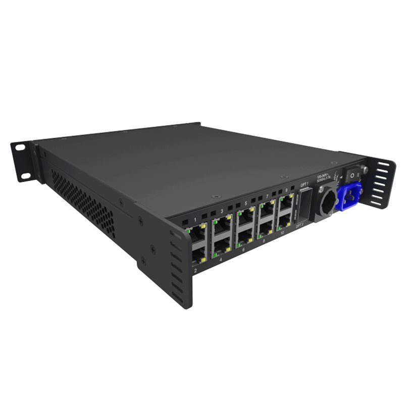 NovaStar CVT10-S fiber converter — rear I/O view
