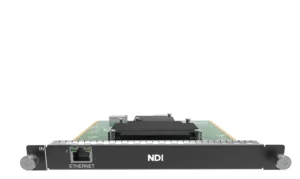 NovaStar H_1x NDI Input Card — front view of NDI-labeled Gigabit Ethernet input