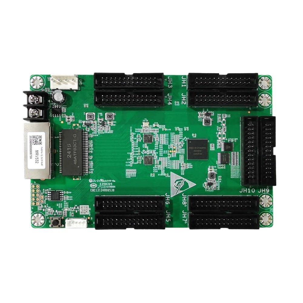 NovaStar MRV532 receiving card — rear I/O view
