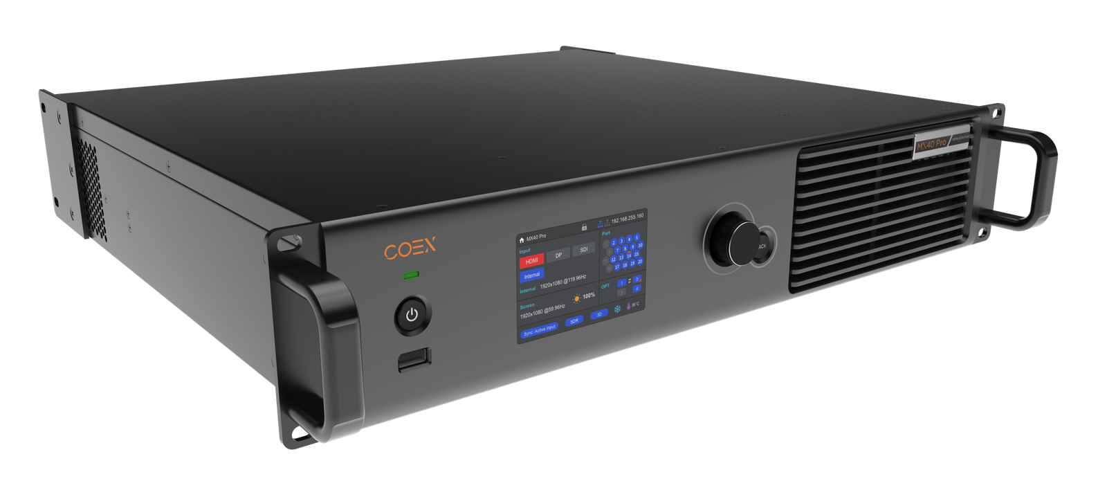 NovaStar MX40 Pro COEX controller — angle view