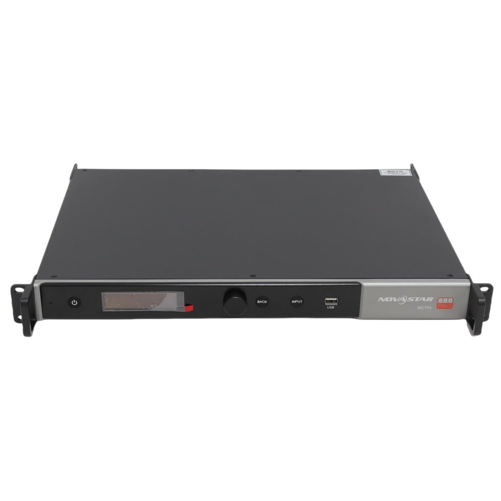 NovaStar MCTRL660 Pro LED display controller — rear I/O view
