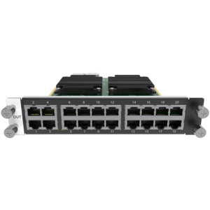 NovaStar H_20xRJ45 Output Card — front view of 20 numbered RJ45 cabinet output ports