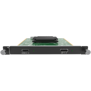 NovaStar H_1xHDMI2.0+1xDP1.2 Input Card — front HDMI 2.0 and DisplayPort 1.2 view