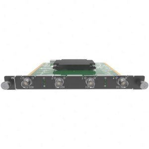 NovaStar H_4x 3G SDI Input Card front view with four 3G-SDI BNC input ports