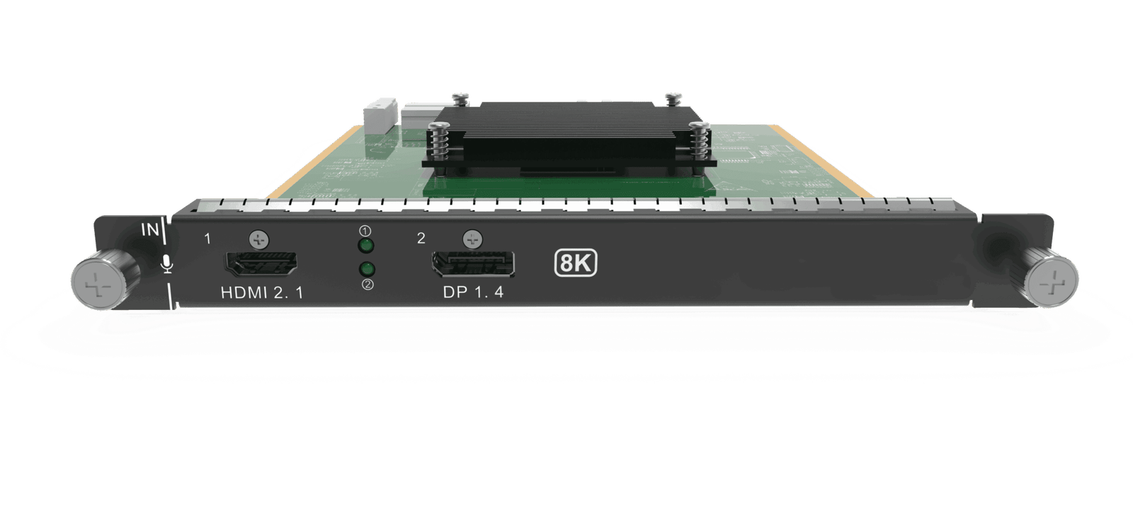 NovaStar H_1xHDMI2.1+1xDP1.4 (8K@30Hz) Input Card — front connector view