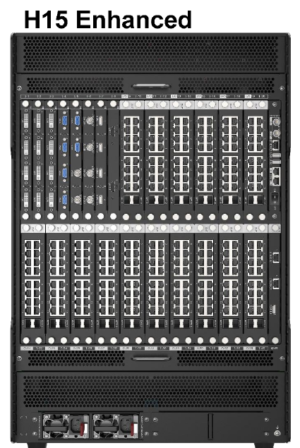 NovaStar H15 Enhanced 15U video wall splicer chassis rear output-card slots